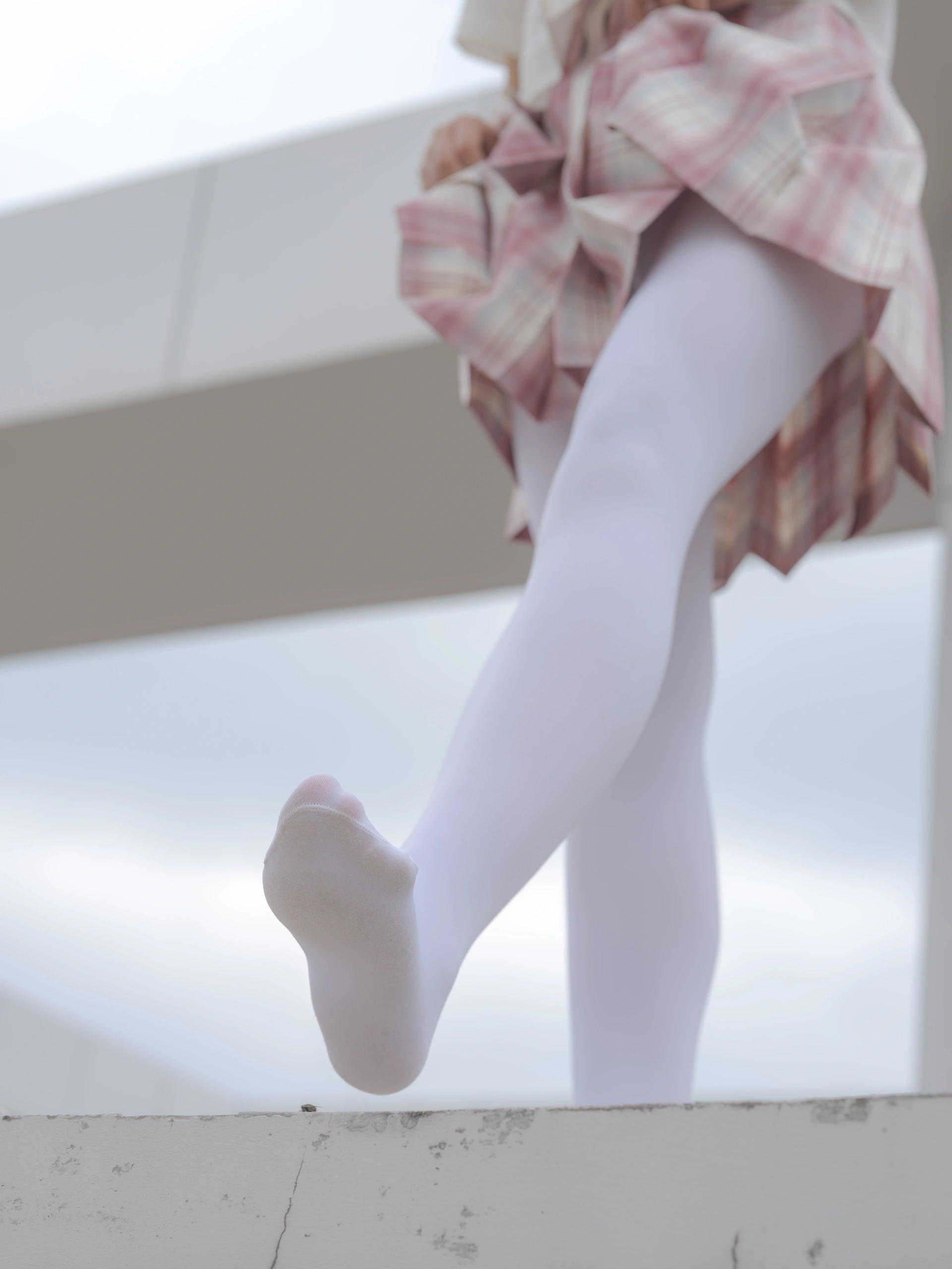 森萝财团写真 – 小圆 试拍 JKJK格子裙插图7